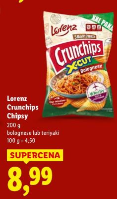 Chipsy Crunchips teriyaki promocja w Lidl