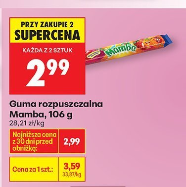 Guma rozpuszczalna  promocja w Biedronka