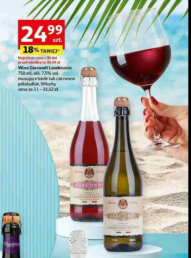 Wino Lambrusco bianco dolce promocja