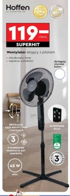 Wentylator stojący z pilotem Hoffen promocja