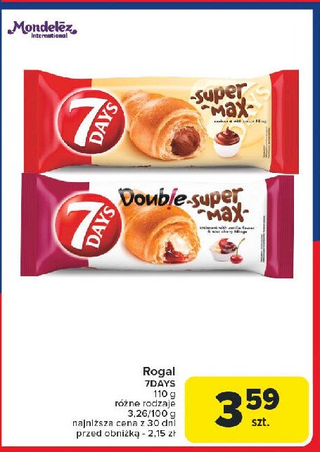 Rogal vanilla-cherry 7 days double max promocja w Carrefour