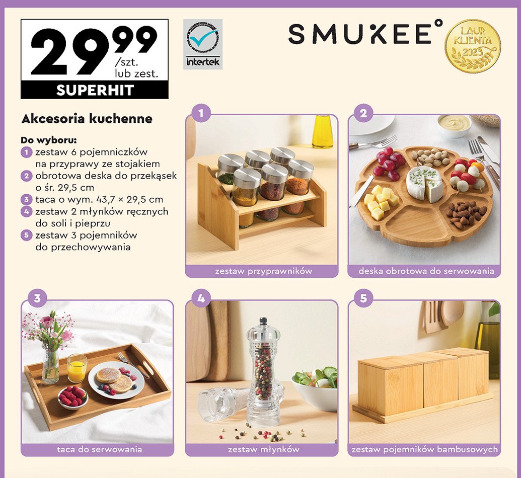 Taca 43.7 x 29.5 cm Smukee promocja