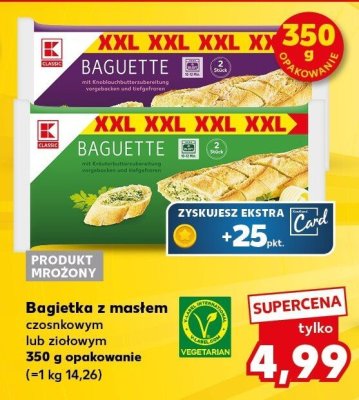 Bagietka z masłem czosnkowym promocja w Kaufland