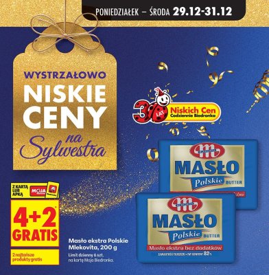 Masło ekstra Polskie Mlekovita promocja w Biedronka