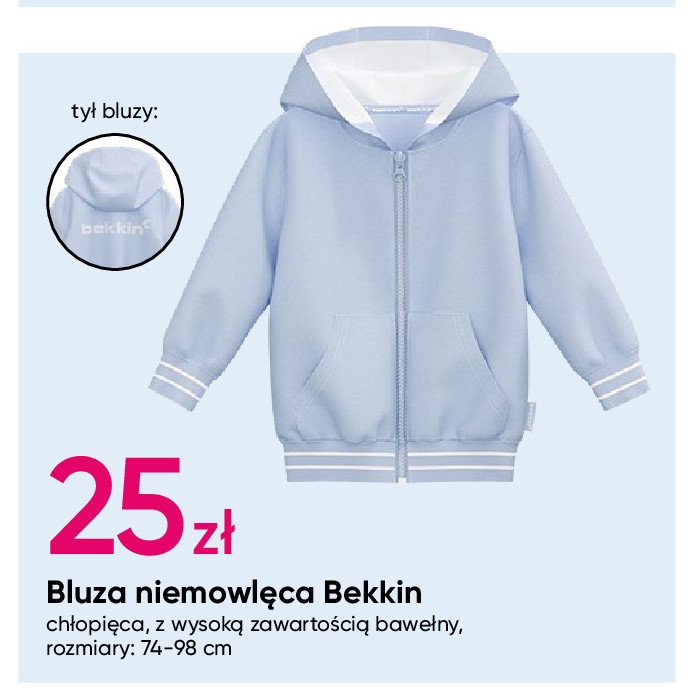 Bluza niemowlęca 74-98 cm Bekkin promocja w Pepco