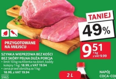 Napój Coca-Cola 2L promocja w Selgros