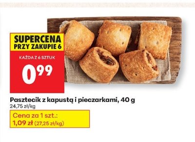 Pasztecik z kapust膮 i pieczarkami promocja w Biedronka