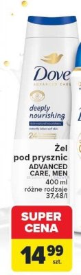 Żel pod prysznic Advanced Care, różne rodzaje Dove promocja w Carrefour