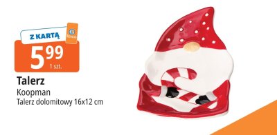Talerz Koopman dolomitowy 16x12 cm promocja w Leclerc