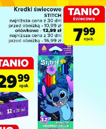 Kredki ołowkowe stitch promocja