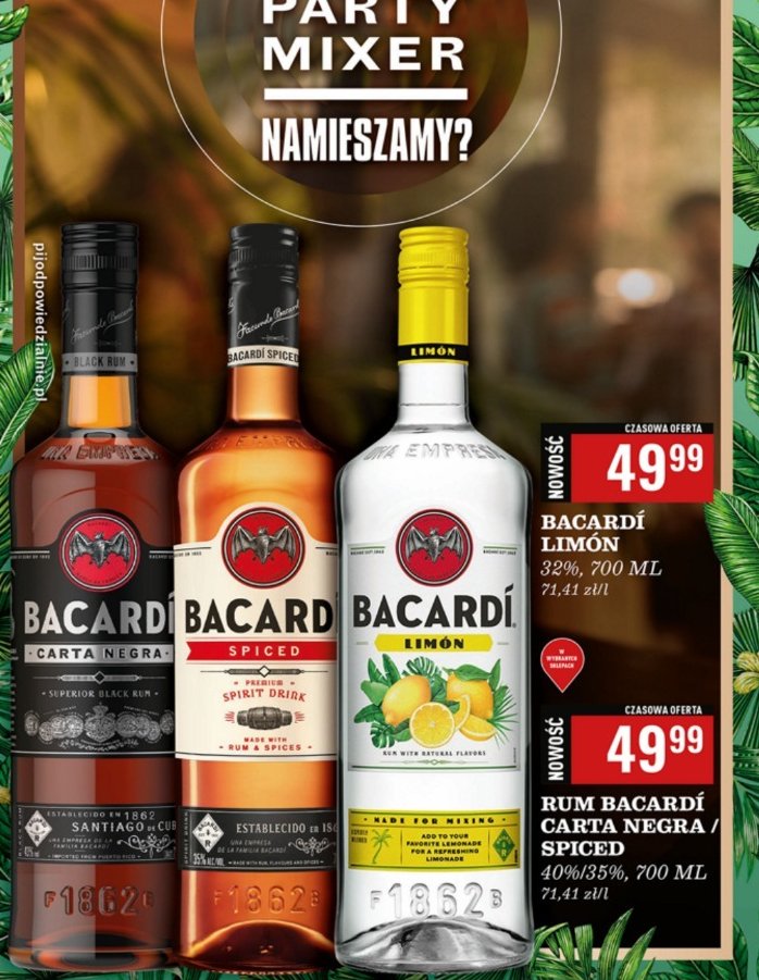 Rum Bacardi spiced promocja