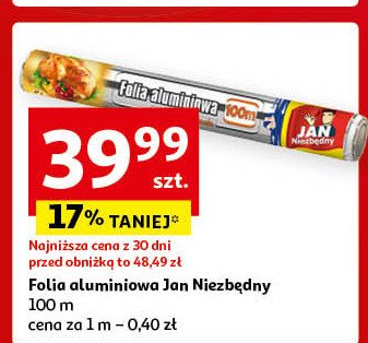 Folia aluminiowa 100 m Jan niezbędny promocja