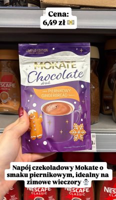 Napój czekoladowy smak piernikowy promocja w Intermarche