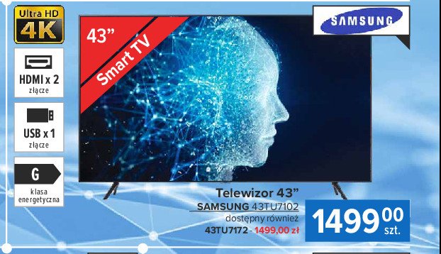 Telewizor 43" 43tu7172 Samsung promocja