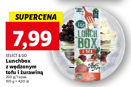 Lunchbox z wędzonym tofu i żurawiną Select & go promocja