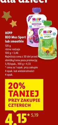 Smoothie różne rodzaje promocja w Lidl