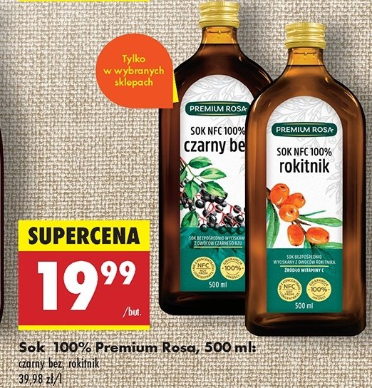 Syrop z czarnego bzu Premium rosa Herbi baby promocja w Biedronka