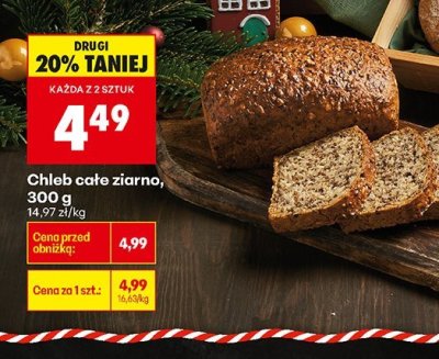Chleb cafe ziarno, 300 g promocja w Biedronka