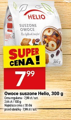 Owoce suszone Helio promocja w Twój Market