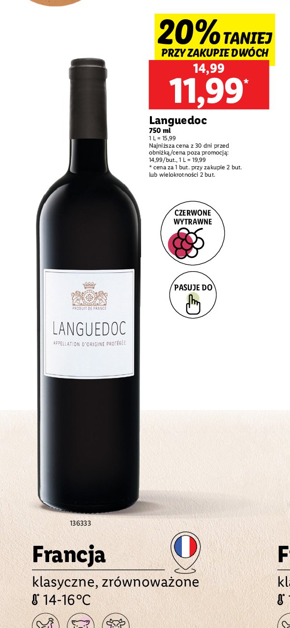 Wino LANGUEDOC promocja w Lidl