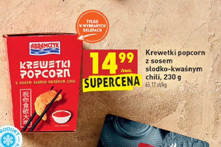 Krewetki w panierce z sosem s艂odko-kwa艣nym Abramczyk promocja