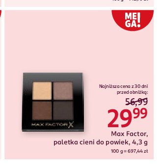 Paleta cieni do powiek nr. 003 hazy sands MAX FACTOR COLOUR EXPERT MINI PALETTE promocja