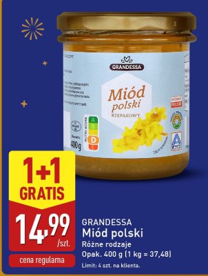 Miód polski rzepakowy promocja w Aldi