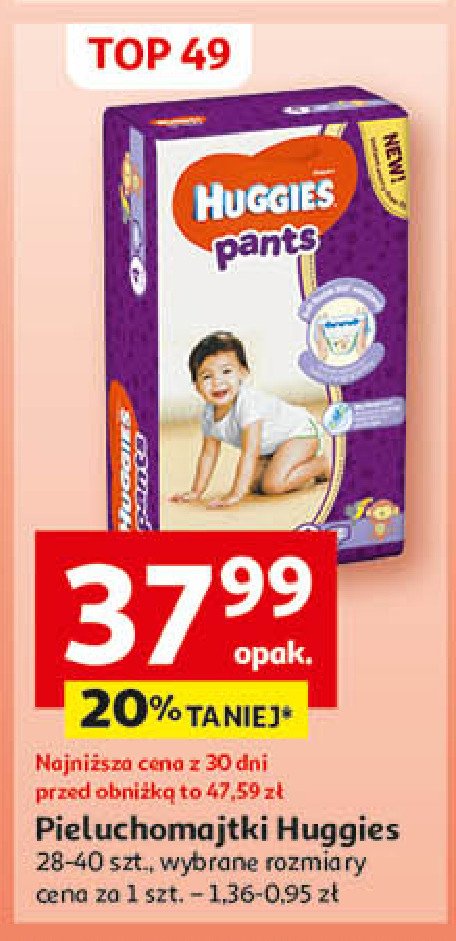 Pieluchomajtki 4 Huggies pants jumbo promocja