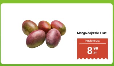 Mango dojrzałe 1 szt. promocja w Biedronka
