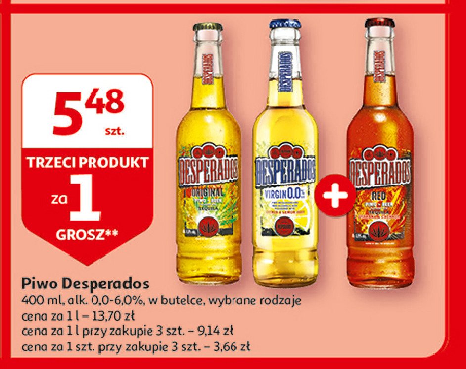 Piwo Desperados promocja w Auchan