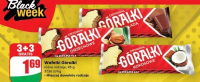 Wafelki Góralki różne rodzaje promocja w Dino