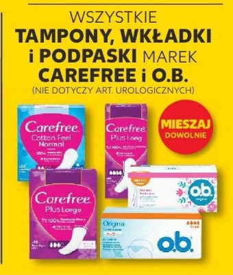 Tampony, wkładki i podpaski różne rodzaje promocja w Kaufland