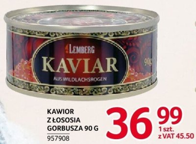 Kawior z łososia gorbusza Lemberg 90g promocja w Selgros