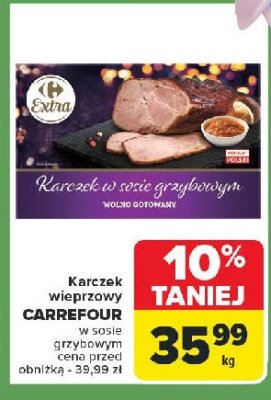 Karczek w sosie grzybowym Carrefour extra promocja