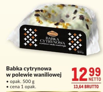 Babka cytrynowa w polewie waniliowej promocja w Makro