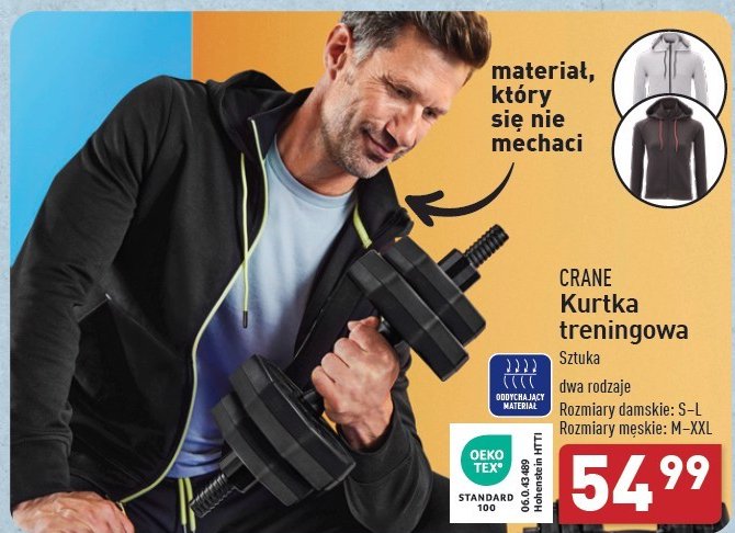 Kurtka treningowa męska m-xxl CRANE promocja