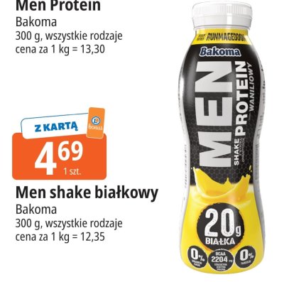 Men shake białkowy Bakoma promocja w Leclerc