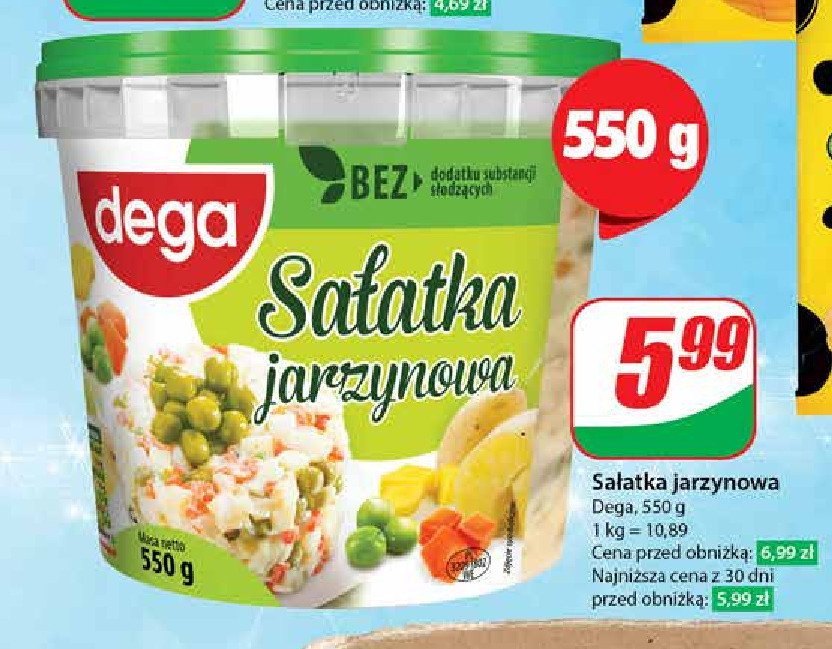 Sałatka jarzynowa Dega promocja