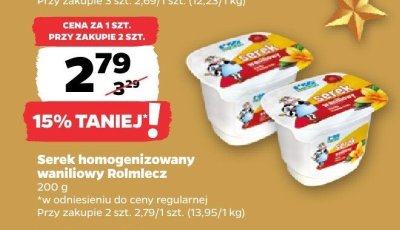 Serek homogenizowany waniliowy Gsmlecz promocja w Netto