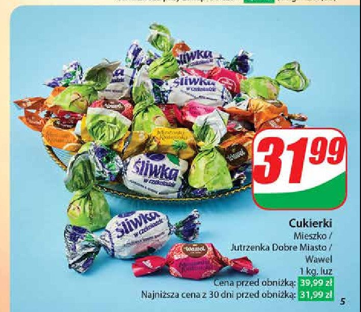 Cukierki klejnoty- pistacja Mieszko promocja