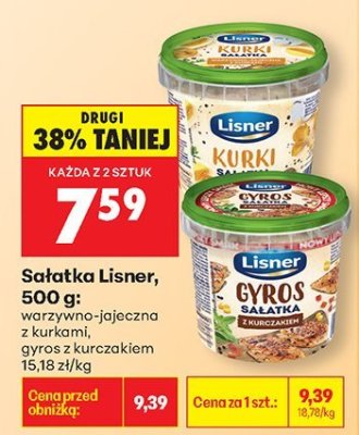 Sałatka warzywno-jajeczna z kurkami promocja w Biedronka