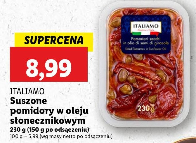 Pomidory suszone Italiamo promocja