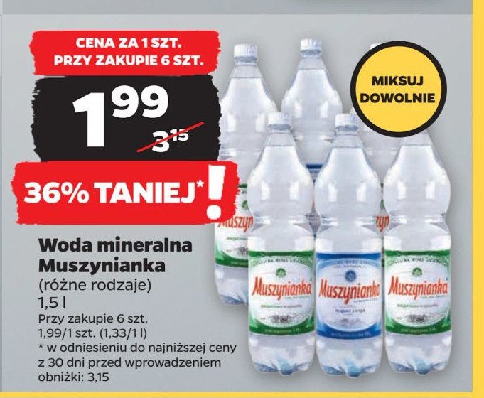 Woda gazowana Muszynianka promocja