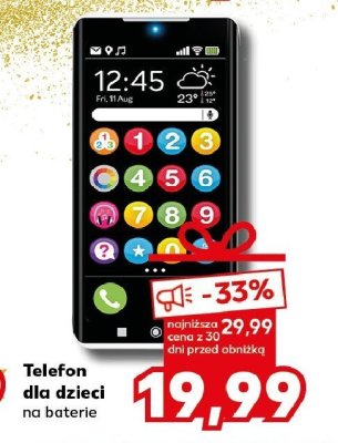 Telefon dla dzieci na baterie Kaufland promocja w Kaufland