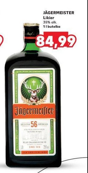 Likier Jagermeister promocja w Kaufland