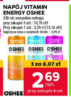 Napój witamina d + k Oshee vitamin energy promocja