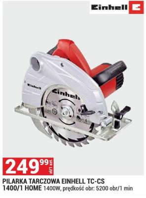 Pilarka tarczowa Einhell TC-CS 1400/1 Home promocja w Merkury Market