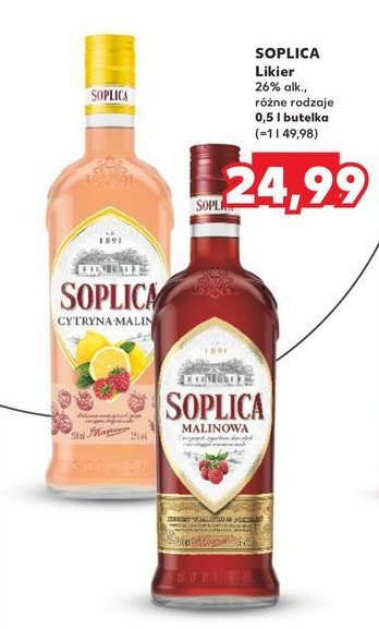 Wódka Soplica cytryna-malina promocja w Kaufland