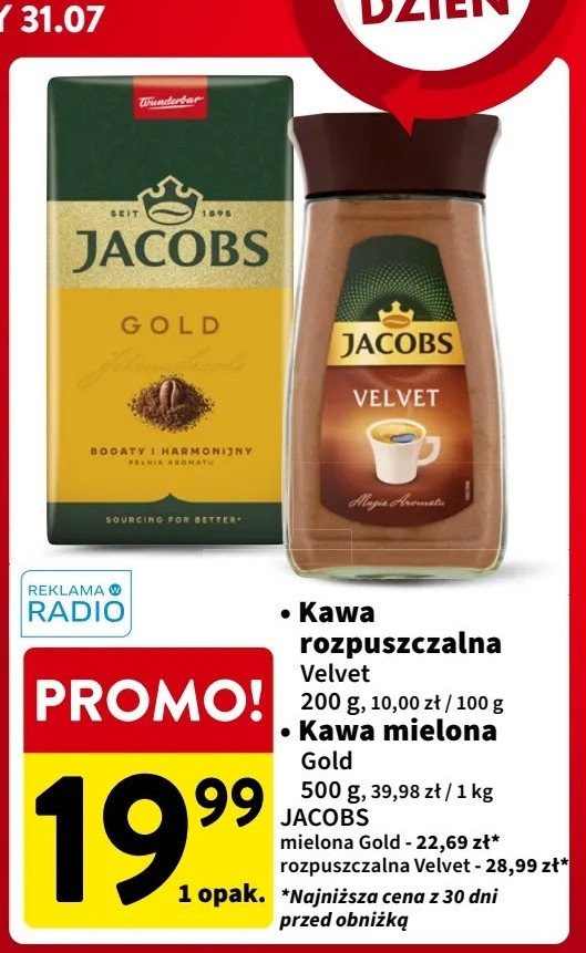 Kawa Jacobs gold promocja w Intermarche