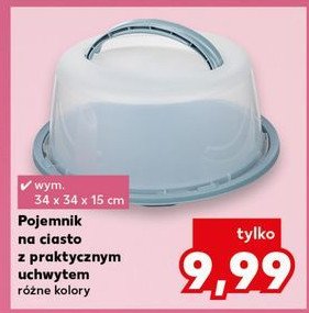 Pojemnik na ciasto okrągły 34 x 34 x 15 cm promocja